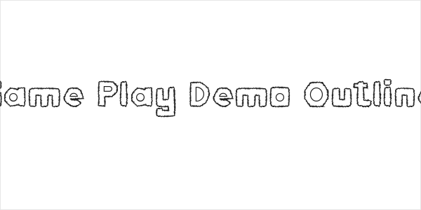 Game Play Demo Outline Logo