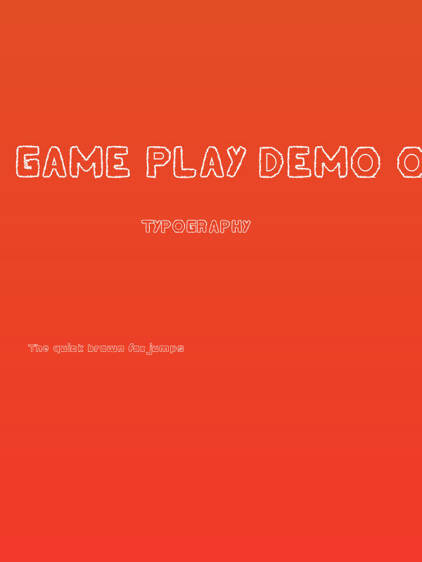 Game Play Demo Outline Poster