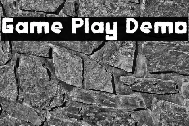 Game Play Demo フォント examples