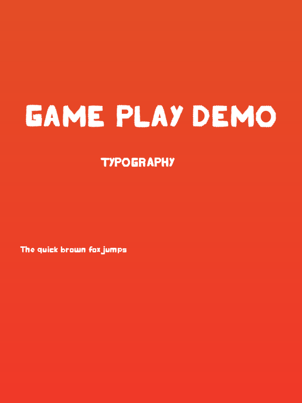 Game Play Demo Poster