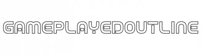 Game Played Outline  नि: शुल्क फ़ॉन्ट्स डाउनलोड