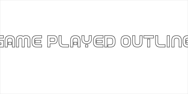 Game Played Outline Logo