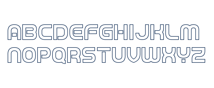 Game Played Outline Lowercase