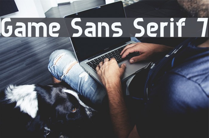 Game Sans Serif 7 Font examples