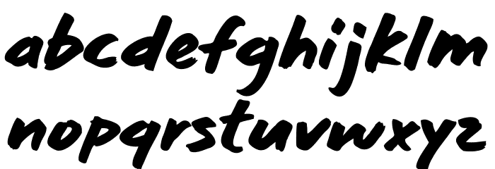 Game Time Font LOWERCASE