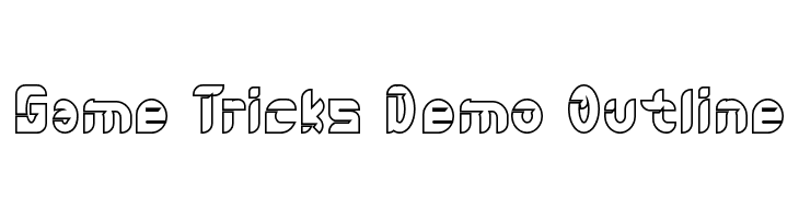 Game Tricks Demo Outline  Frei Schriftart Herunterladen