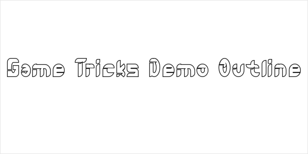 Game Tricks Demo Outline Logo