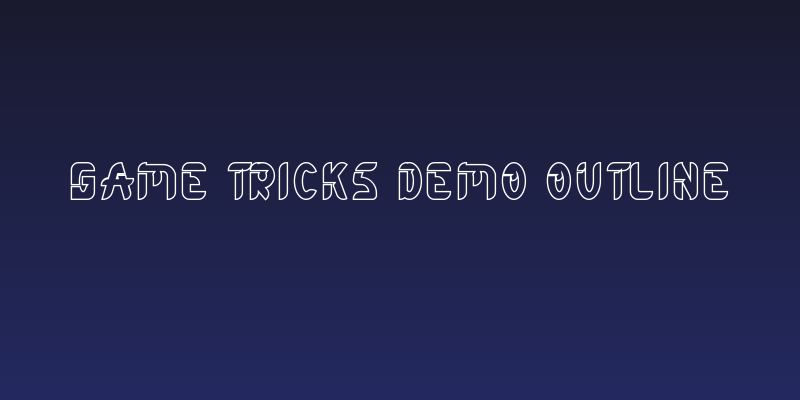 Game Tricks Demo Outline Social Header