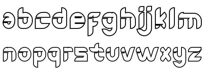 Game Tricks Demo Outline Font LOWERCASE