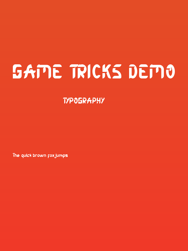 Game Tricks Demo Poster
