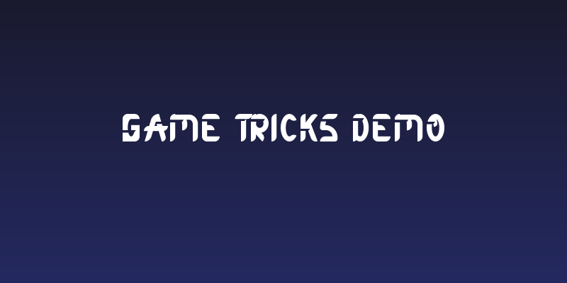 Game Tricks Demo Social Header