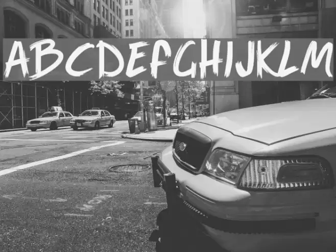 Game of Brush Font examples