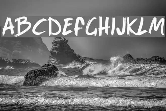 Game of Brush Font examples