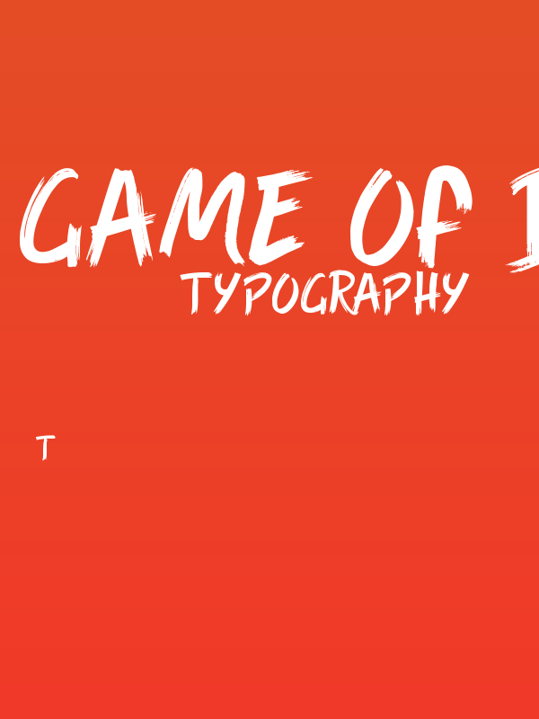 Game of Brush Poster