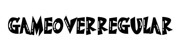 GameOverRegular  font caratteri gratis