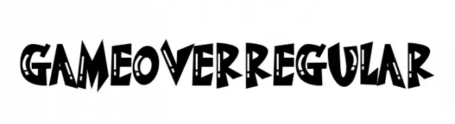 GameOverRegular  لخطوط تنزيل