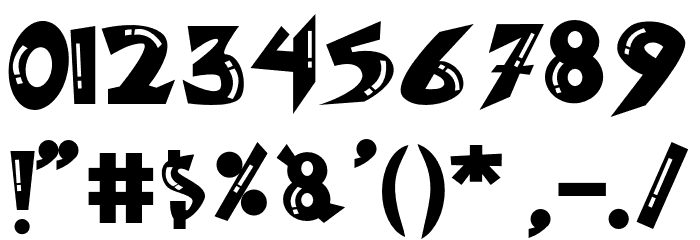 GameOverRegular Font OTHER CHARS