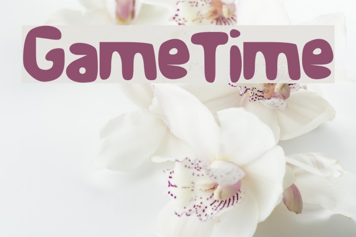 Game_Time Font examples