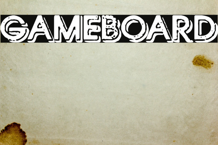 Gameboard Font examples