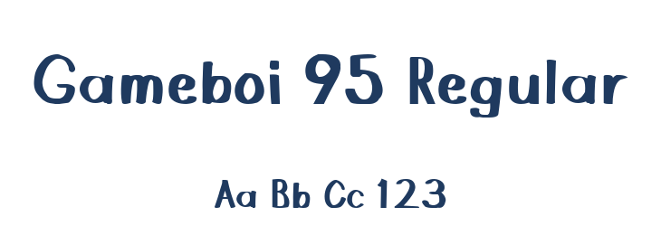 Gameboi 95 Regular Font Preview