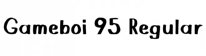 Gameboi 95 Regular Fuentes