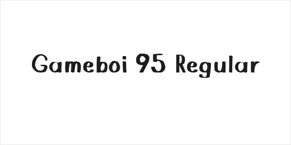 Gameboi 95 Regular Logo