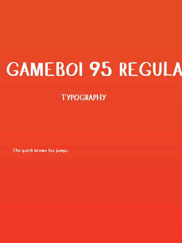 Gameboi 95 Regular Poster