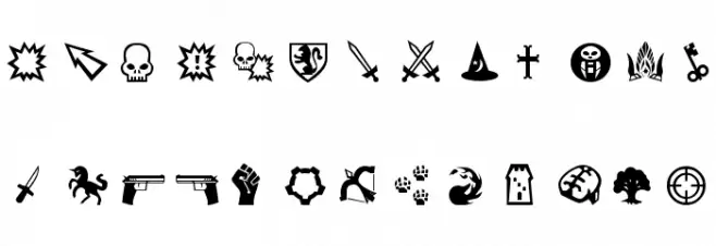 Gamedings Font UPPERCASE