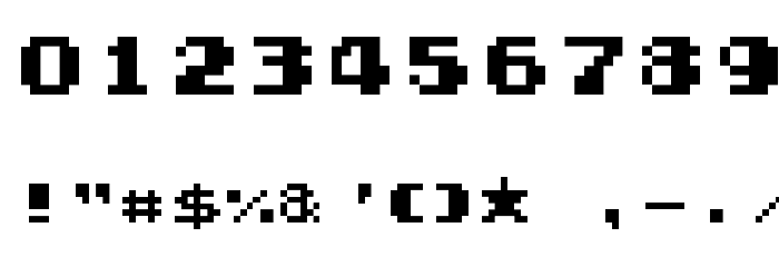 Gamegirl Classic Font OTHER CHARS