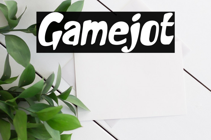 Gamejot Font examples