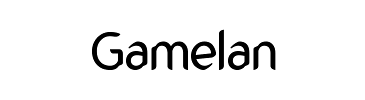 Gamelan Font