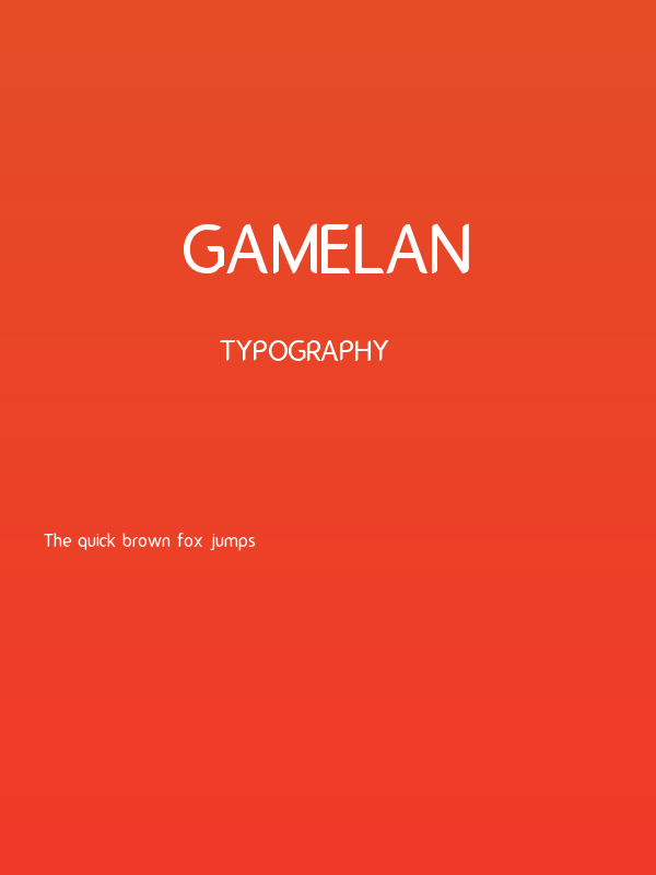 Gamelan Poster