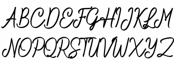 Gamelia Schriftart Groß