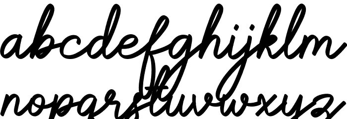 Gamelia Font LOWERCASE
