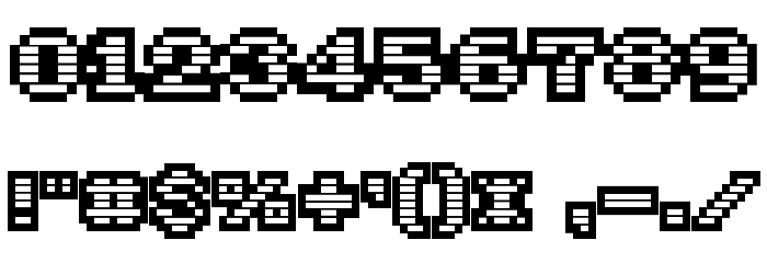 Gameover フォント その他の文字
