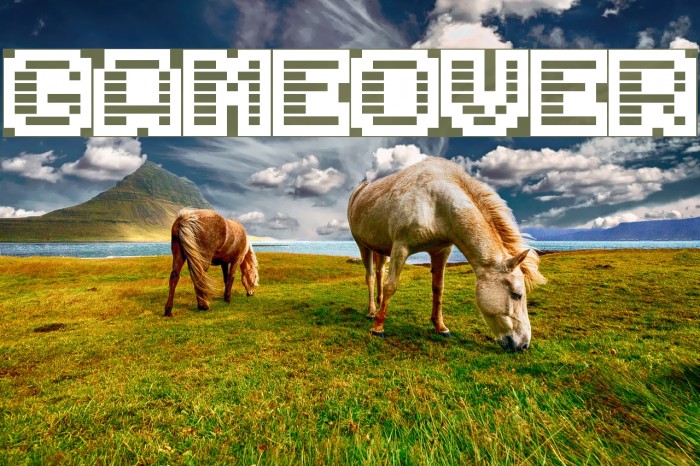Gameover フォント examples
