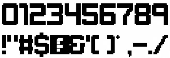 Gameplay Regular Font OTHER CHARS