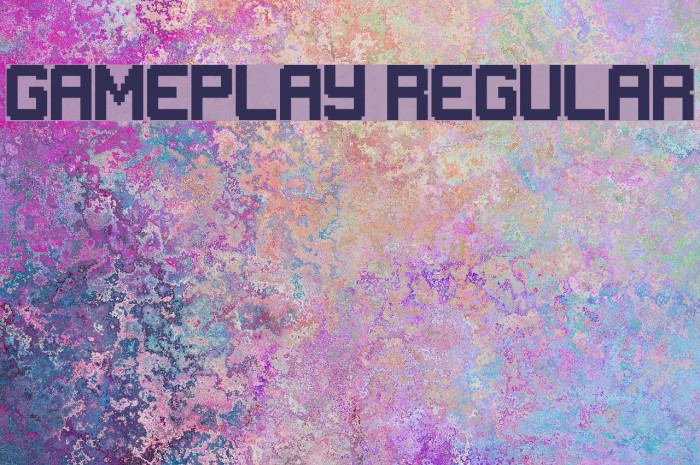 Gameplay Regular Font examples