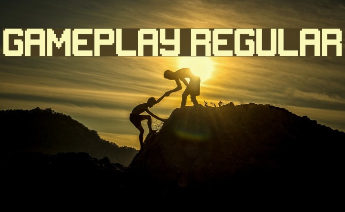Gameplay Regular Font examples