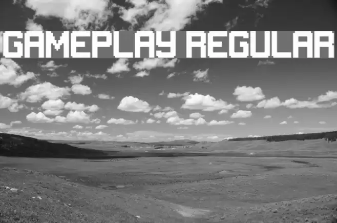 Gameplay Regular Font examples
