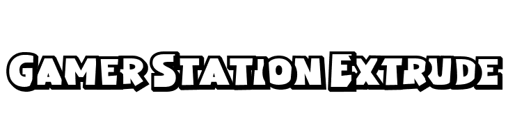 Gamer Station Extrude  font caratteri gratis