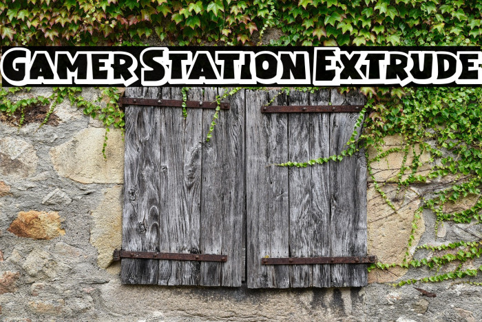 Gamer Station Extrude Example 3