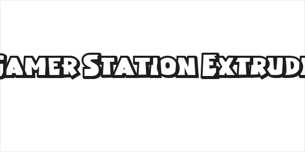 Gamer Station Extrude Logo