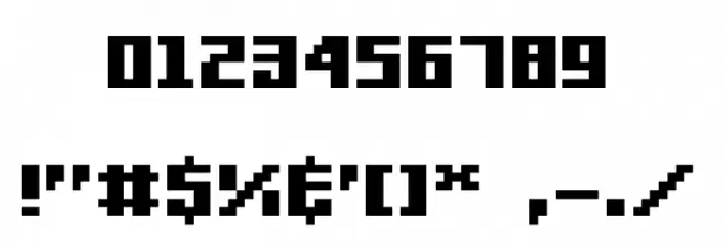 Gamer Font OTHER CHARS