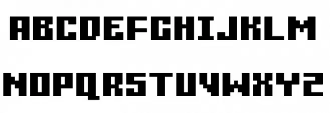 Gamer Schriftart Groß