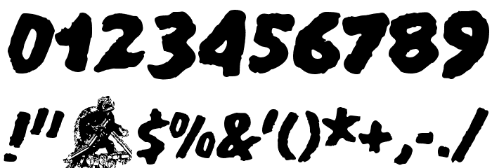 Gamera Font OTHER CHARS