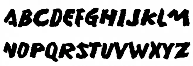 Gamera Schriftart Groß