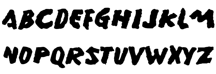 Gamera Font LOWERCASE