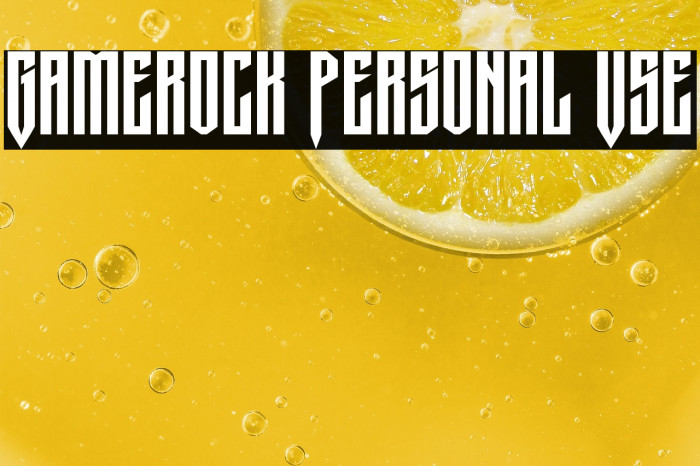 Gamerock Personal Use Example 2