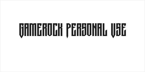 Gamerock Personal Use Logo